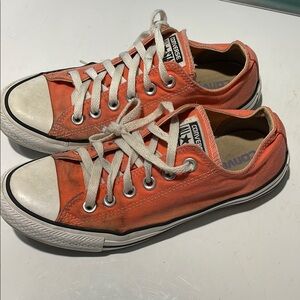 Converse Orange Low-Top Sneakers